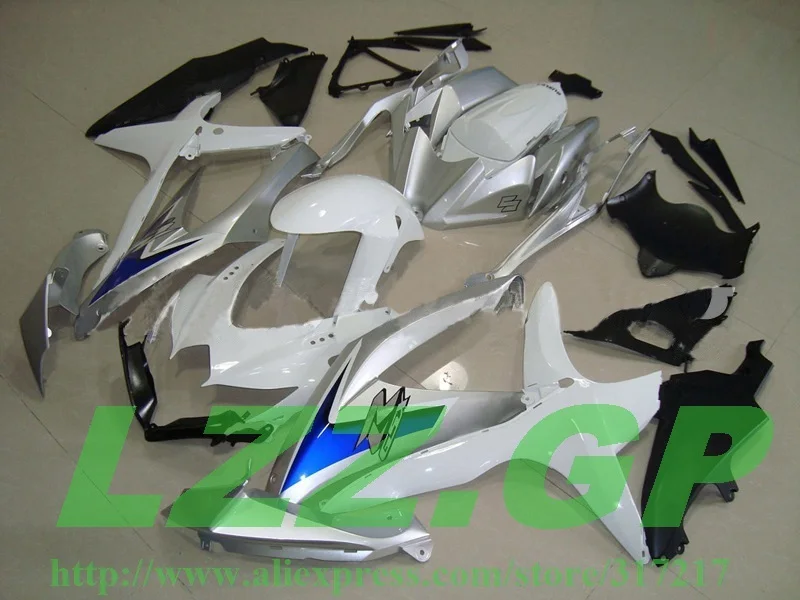 Injection For K8 08 09 10 SUZUKI GSX R750 GSX-R750 GSXR 750 Kit Silver/White GSXR750 K8 2008 2009 2010 Fairing
Injection For K8 08 09 10 SUZUKI GSX R750 GSX-R750 GSXR 750 Kit Silver/White GSXR750 K8 2008 2009 2010 Fairing
