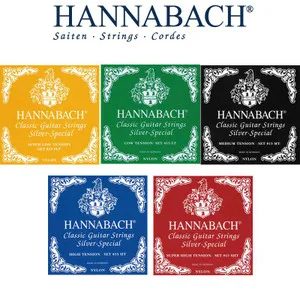 Hannabach Nylon Classical Guitar Strings, 600 & 800 Silver Plated, 728 Custom Made, 815 Silver Special, 825 Pure Gold, 850 PSP
Hannabach Nylon Classical Guitar Strings, 600 & 800 Silver Plated, 728 Custom Made, 815 Silver Special, 825 Pure Gold, 850 PSP