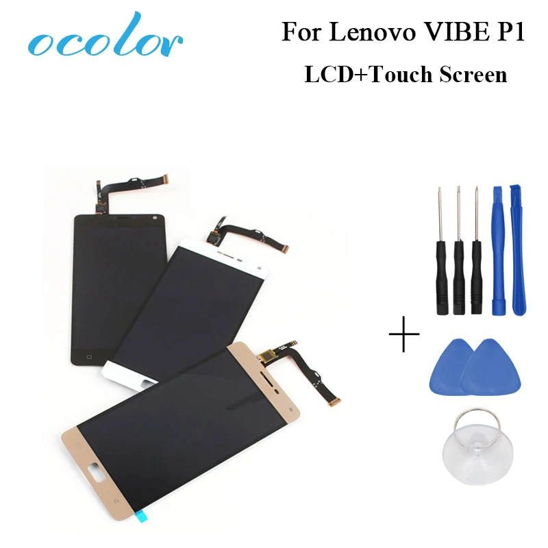 Ocolor для Lenovo VIBE P1 ЖК дисплей и сенсорный экран дигитайзер в сборе + инструменты