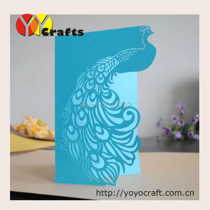 Lace blue Peacock invitation cards printable laser cut wedding cards elegant designs wedding favor
Lace blue Peacock invitation cards printable laser cut wedding cards elegant designs wedding favor