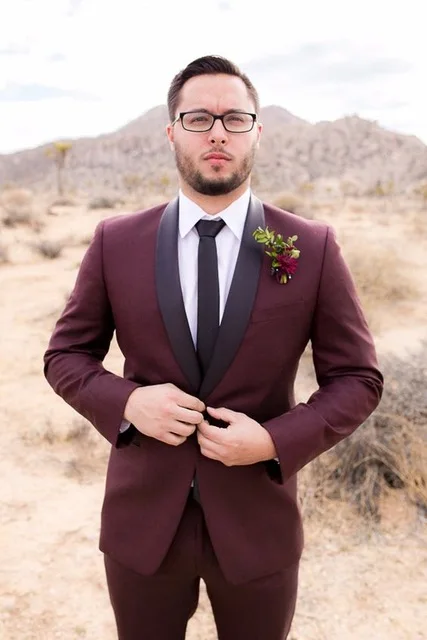 New Arrivals Wine Red Burgundy Men Suits For Wedding Summer Beach Slim Fit Party Suits Black Shawl Lapel Elegant Costume Homme
New Arrivals Wine Red Burgundy Men Suits For Wedding Summer Beach Slim Fit Party Suits Black Shawl Lapel Elegant Costume Homme