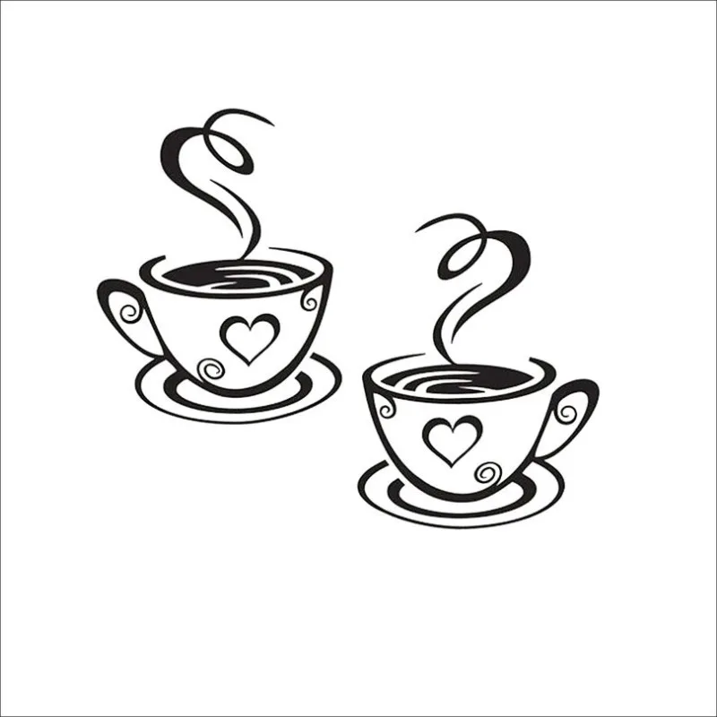 Double Coffee Cups Wall Stickers Beautiful Design tea Cups Room Decoration Vinyl Art Wall Decals Adhesive Stickers Kitchen Decor
Double Coffee Cups Wall Stickers Beautiful Design tea Cups Room Decoration Vinyl Art Wall Decals Adhesive Stickers Kitchen Decor