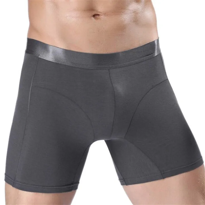 Men Fashion Ultra-Thin Underwear Sexy Soft Cotton Boxer Shorts Half-Length Solid U Convex Pouch Boxer Mens Long Underwear
Men Fashion Ultra-Thin Underwear Sexy Soft Cotton Boxer Shorts Half-Length Solid U Convex Pouch Boxer Mens Long Underwear