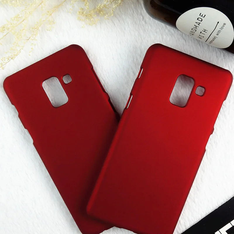 Чехол для Samsung A8 2018 матовый тонкий Матовый Жесткий ПК Пластиковый Fundas Coque Galaxy A530 5 6