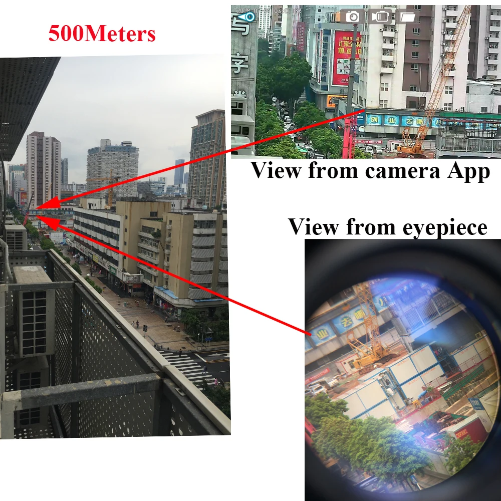720P WIFI HD Digital Telescope Camera with 10X25 Monoculars & Max 32Gb TF Card for Video Recording Free APP Remote Monitoring
720P WIFI HD Digital Telescope Camera with 10X25 Monoculars & Max 32Gb TF Card for Video Recording Free APP Remote Monitoring