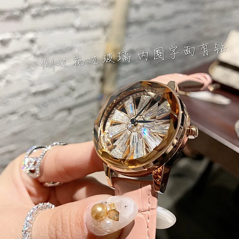 Women Quartz Watches Stylish Rotate Fashion Diamond Female Wristwatch Luxury Brand Waterproof watch women gold relojes mujer
Women Quartz Watches Stylish Rotate Fashion Diamond Female Wristwatch Luxury Brand Waterproof watch women gold relojes mujer