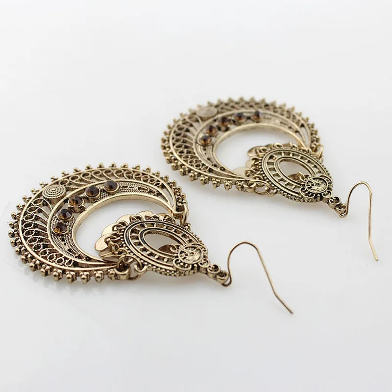Indian Style Drop Earring for Women Antique Gold Color Vintage Wedding Retro Dangle Earrings Pendientes Wholesale Indian Jewelry
Indian Style Drop Earring for Women Antique Gold Color Vintage Wedding Retro Dangle Earrings Pendientes Wholesale Indian Jewelry