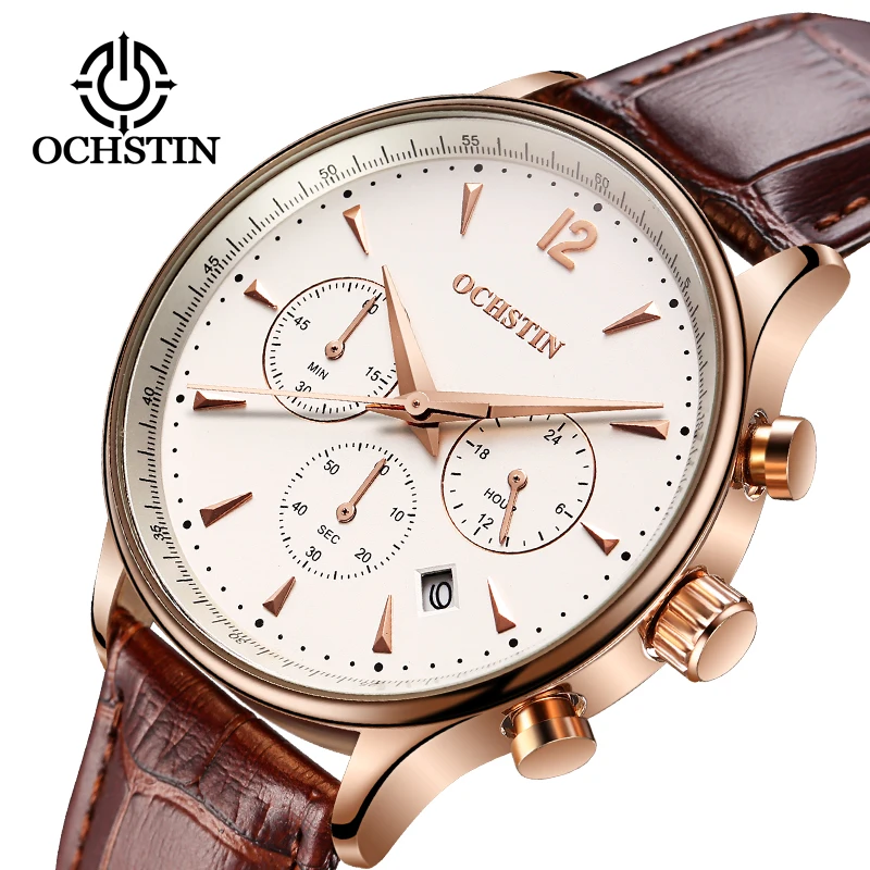 2019 Mens Business Watches Top Brand Luxury Waterproof Chronograph Watch Man Leather Sport Quartz Wrist Watch Men Clock Male
2019 Mens Business Watches Top Brand Luxury Waterproof Chronograph Watch Man Leather Sport Quartz Wrist Watch Men Clock Male