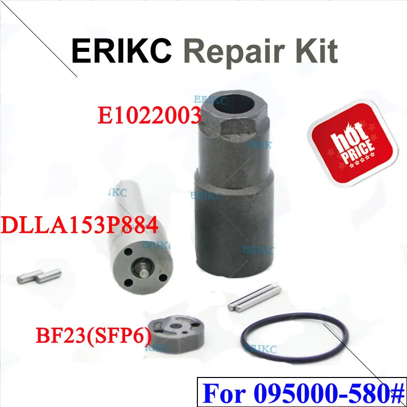 ERIKC Diesel Injector 5800 5801 Overhaul Repair Kits Nozzle DLLA153P884 Valve Plate BF23, Pin, Sealing Ring For FORD Transit 2.2
ERIKC Diesel Injector 5800 5801 Overhaul Repair Kits Nozzle DLLA153P884 Valve Plate BF23, Pin, Sealing Ring For FORD Transit 2.2