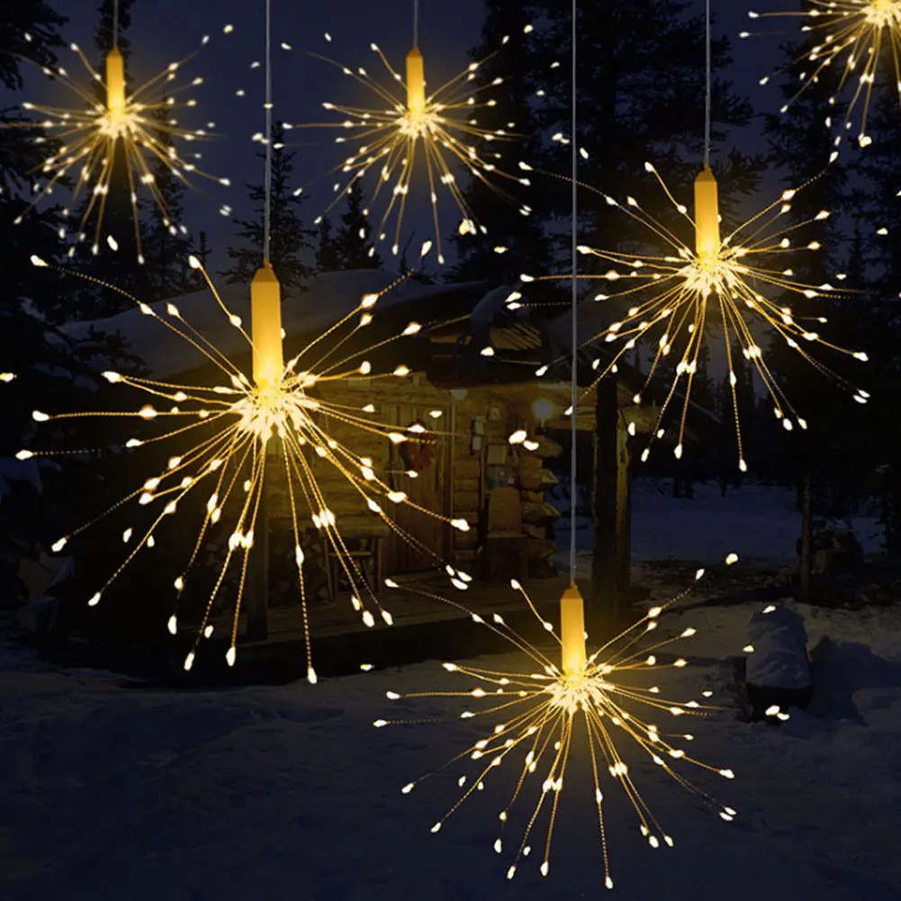 120/150 LED DIY Firework Copper Wire Fairy Strip String Lights Remote 8 Mode Remote Control XMAS Decoration
120/150 LED DIY Firework Copper Wire Fairy Strip String Lights Remote 8 Mode Remote Control XMAS Decoration
