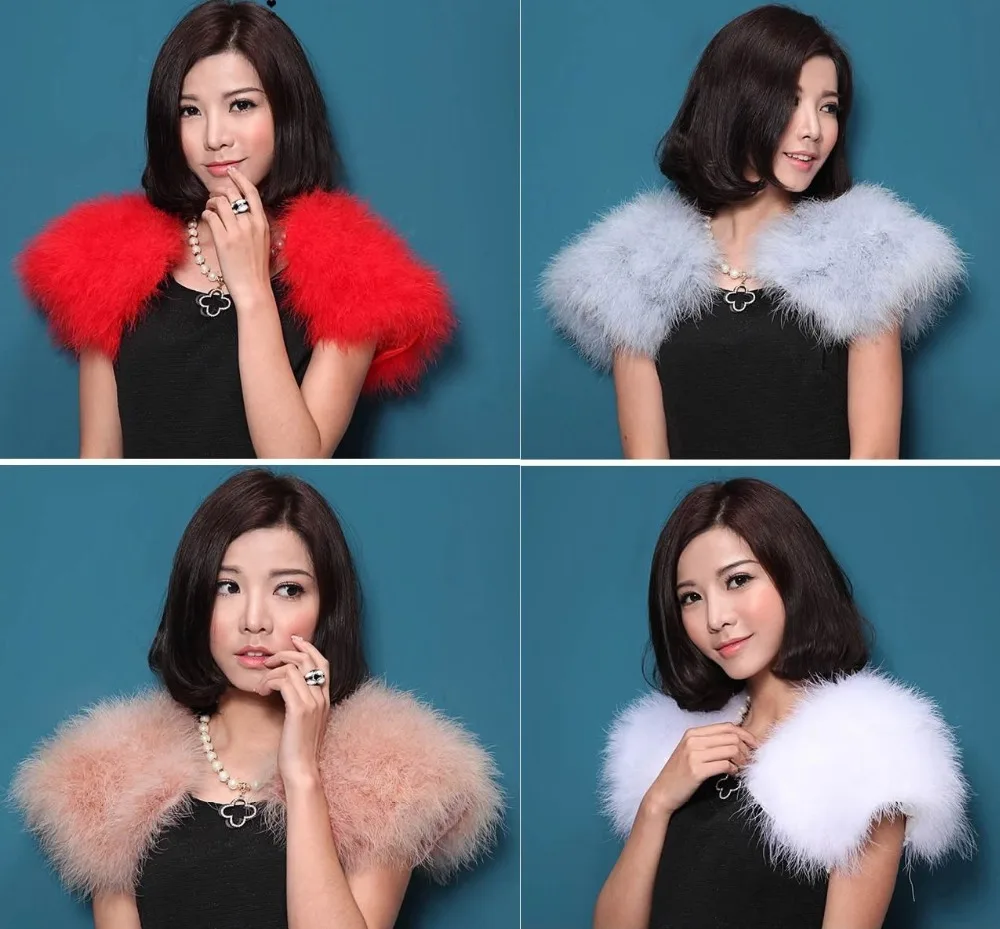 LIYAFUR New Women's Real Genuine Soft Ostrich Fur Small Wedding Cape poncho stole shawl Pashmina
LIYAFUR New Women's Real Genuine Soft Ostrich Fur Small Wedding Cape poncho stole shawl Pashmina