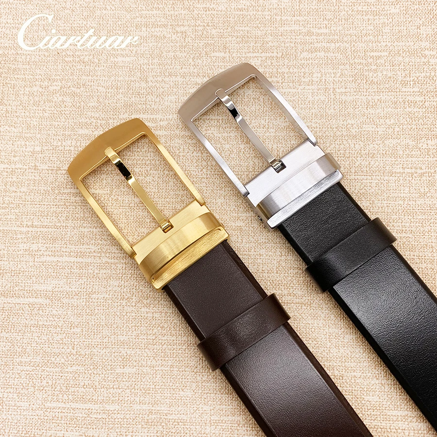 2019 high quality men belt genuine cow leather strap trousers first layer solid brass gold black sliver pin buckle free shipping
2019 high quality men belt genuine cow leather strap trousers first layer solid brass gold black sliver pin buckle free shipping