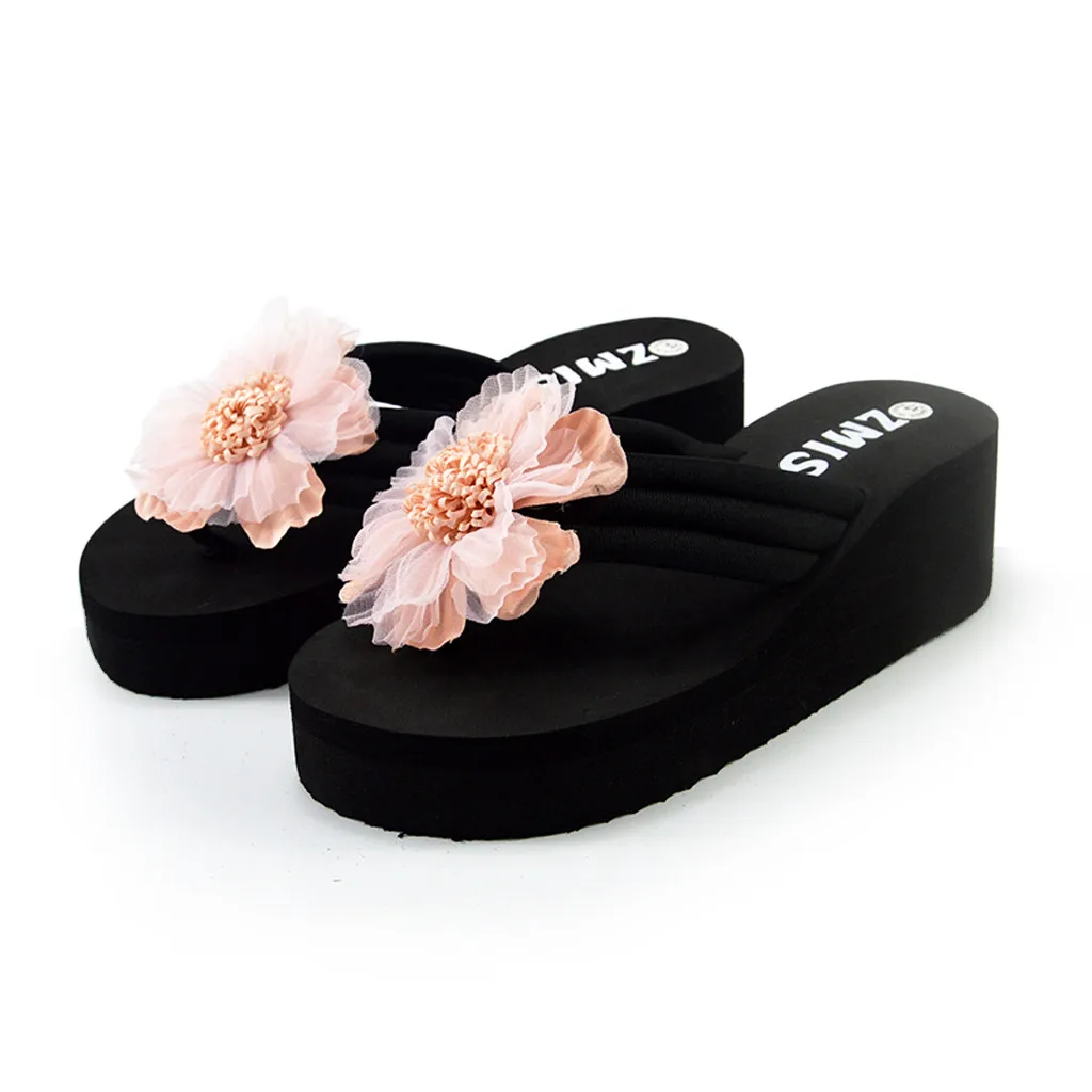Women Sandal Wedges Sandals Ladies Summer Flowers Home Beach Shoes Flip Flops Slippers Breathable Comfort Shoes Sandalias Mujer
Women Sandal Wedges Sandals Ladies Summer Flowers Home Beach Shoes Flip Flops Slippers Breathable Comfort Shoes Sandalias Mujer