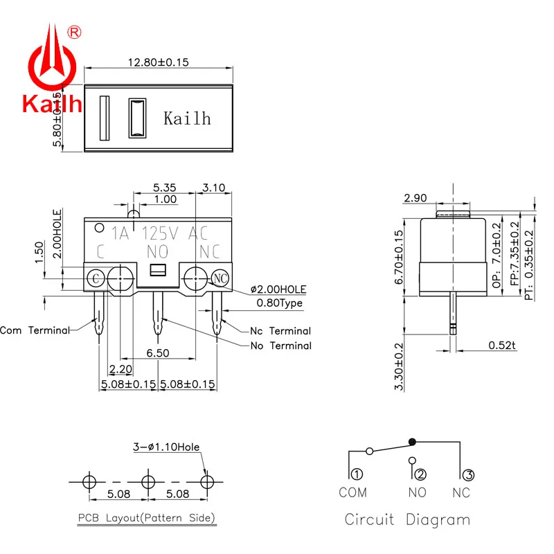 Kailh Micro Switch with 1/3/5 million Cycles Mechanical Life 3PINS SPDT 1P2T Gaming mouse micro switch Mouse button
Kailh Micro Switch with 1/3/5 million Cycles Mechanical Life 3PINS SPDT 1P2T Gaming mouse micro switch Mouse button