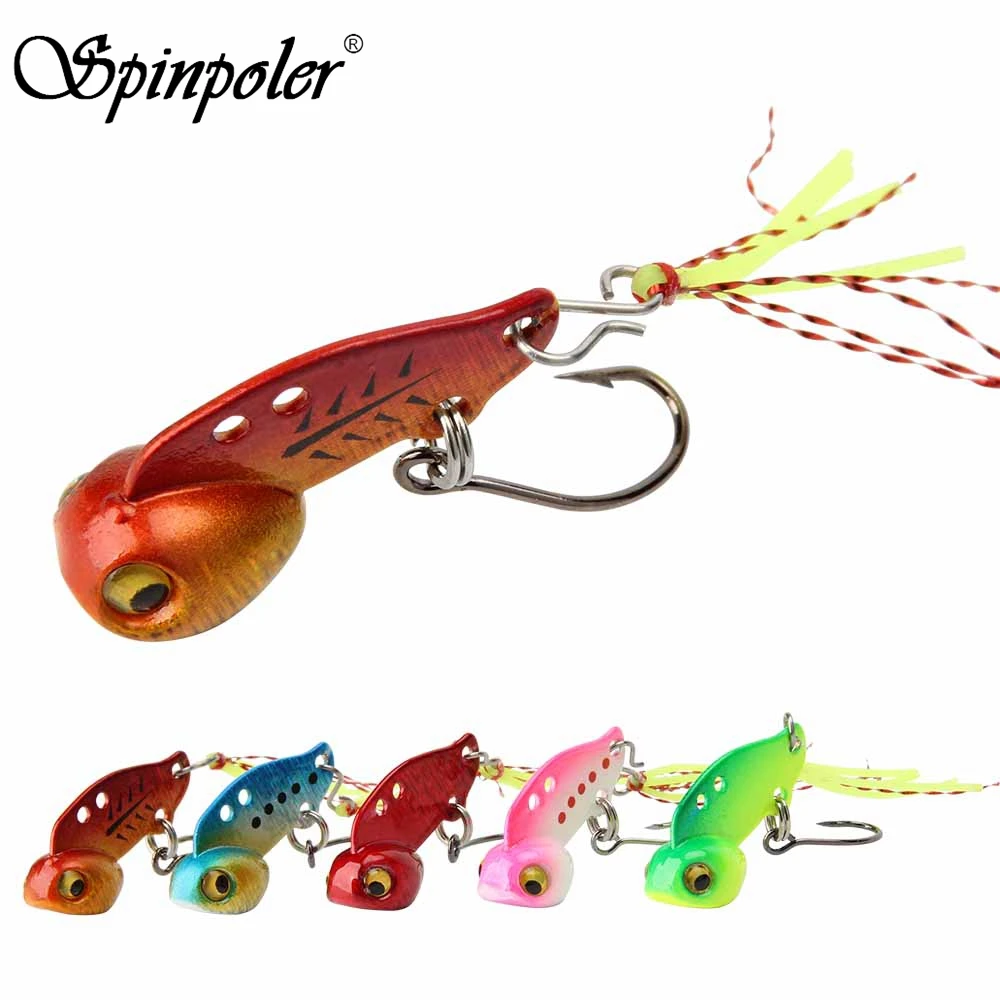 Spinpoler Mini Vib вибрационная приманка 2 шт. 3 г/5 г Жесткий металлический воблер лезвие