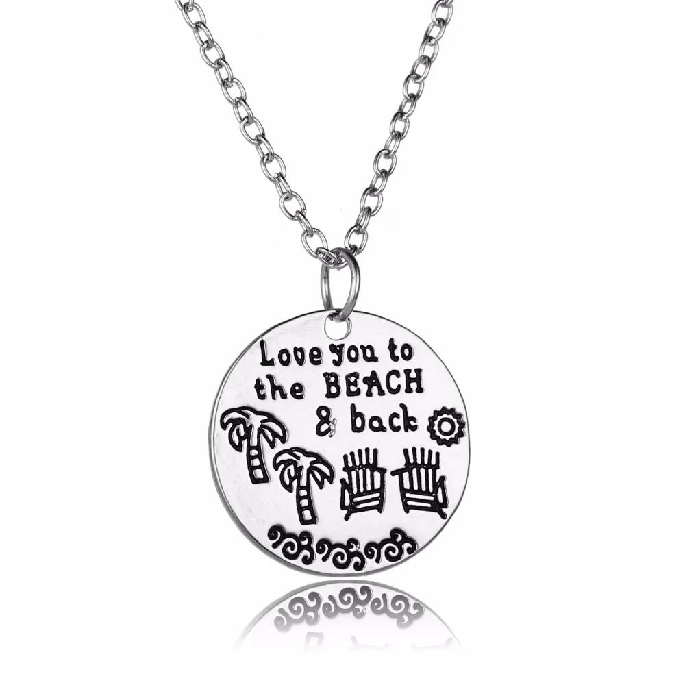 24PC/Lot Tree Sunshine Love You To The Beach & Back Pendant Necklace Women Men Lovers Summer Holiday Party Gifts Charm Jewelry
24PC/Lot Tree Sunshine Love You To The Beach & Back Pendant Necklace Women Men Lovers Summer Holiday Party Gifts Charm Jewelry