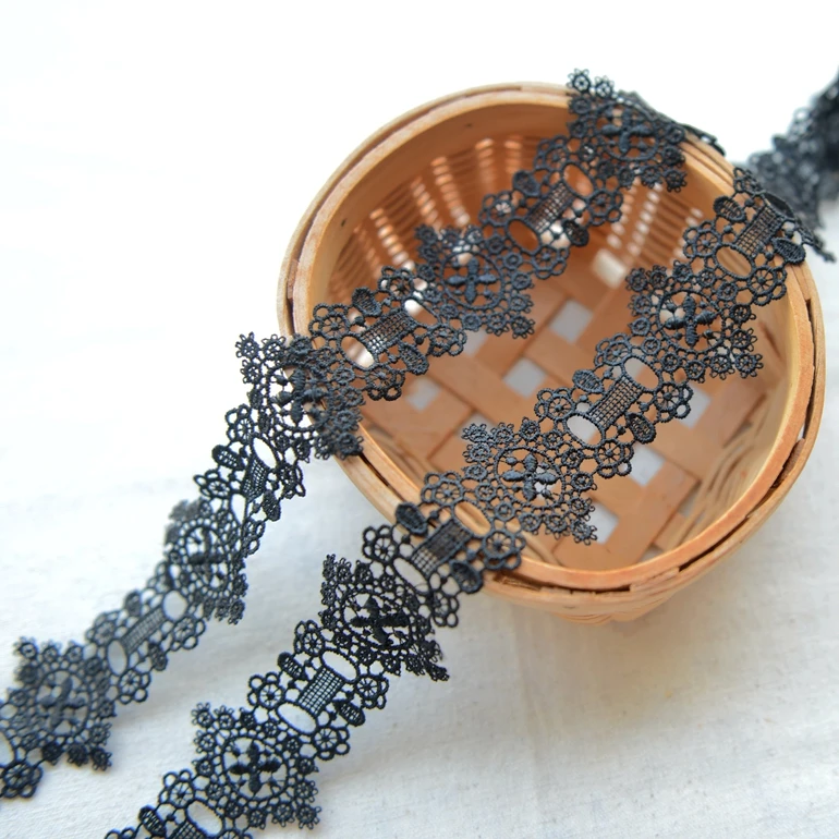 Hot sale Black lace embroidered openwork lace soluble lace necklace accessories M3801
Hot sale Black lace embroidered openwork lace soluble lace necklace accessories M3801
