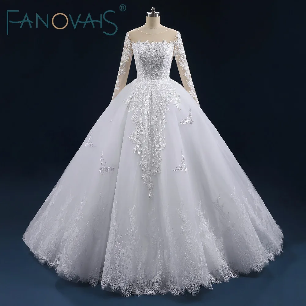 Vintage Lace Wedding Dresses 2019 Ball Gown Princess Bridal Gowns Long Sleeves Vestido de Novia Robe de Mariage Long Train
Vintage Lace Wedding Dresses 2019 Ball Gown Princess Bridal Gowns Long Sleeves Vestido de Novia Robe de Mariage Long Train