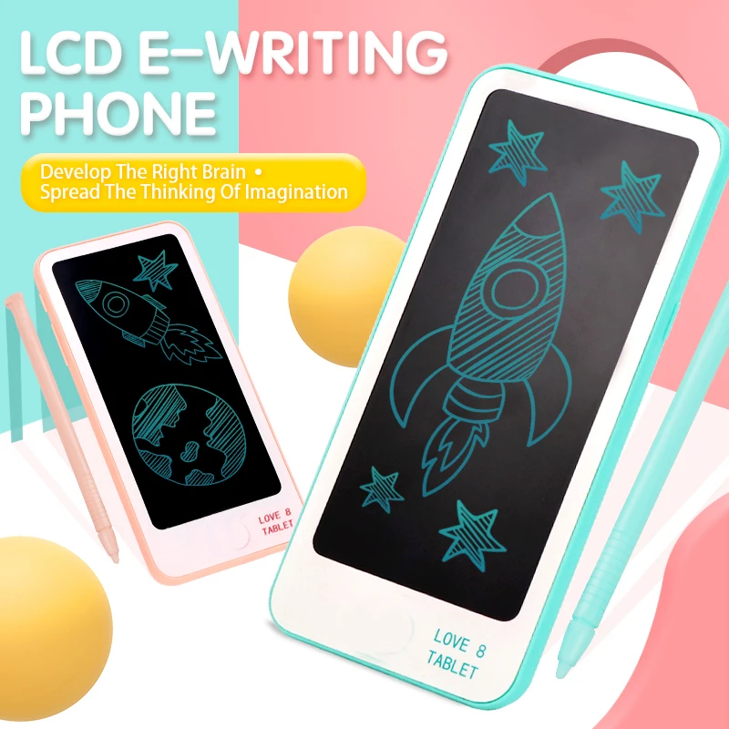 Lcd Writing Tablet 6 inch Electronic Notepad Graphic Painting Tablet Writing Pad Mini Light Digital Drawing Handwriting Phone
Lcd Writing Tablet 6 inch Electronic Notepad Graphic Painting Tablet Writing Pad Mini Light Digital Drawing Handwriting Phone