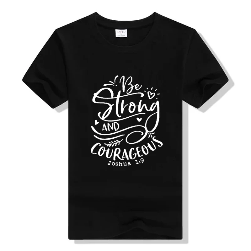 Be Strong And Courageous Christian T-Shirt 90s Women Fashion Funny Slogan Grunge Tops Graphic Vintage Cotton Tumblr Art Tshirt
Be Strong And Courageous Christian T-Shirt 90s Women Fashion Funny Slogan Grunge Tops Graphic Vintage Cotton Tumblr Art Tshirt