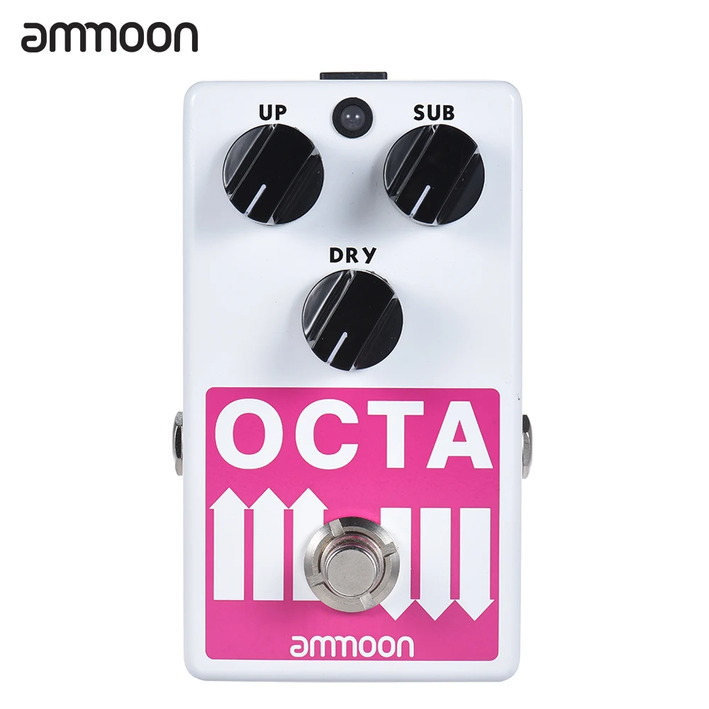 Педаль для гитары ammoon OCTA, прецизионный полифонический октавный генератор, педаль эффектов для гитары, поддерживает октаву SUB/ UP и сухой сигн...
Педаль для гитары ammoon OCTA, прецизионный полифонический октавный генератор, педаль эффектов для гитары, поддерживает октаву SUB/ UP и сухой сигн...