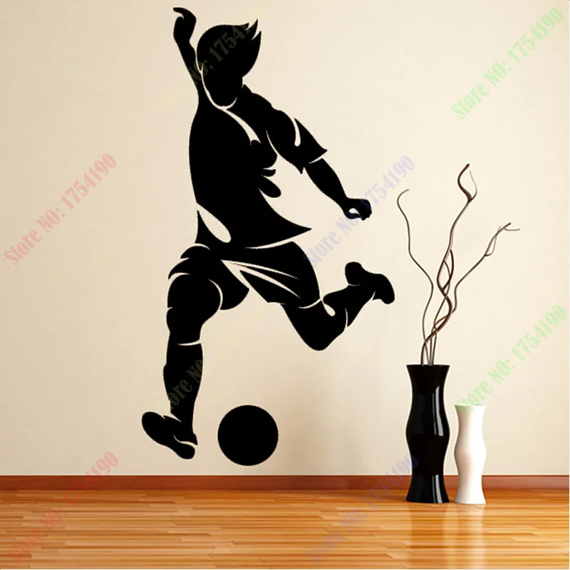 New Left Foot Striker Football Wall Paper Living Room Decorative Sport Player Wall Sticker Home Decor Free shipping
New Left Foot Striker Football Wall Paper Living Room Decorative Sport Player Wall Sticker Home Decor Free shipping