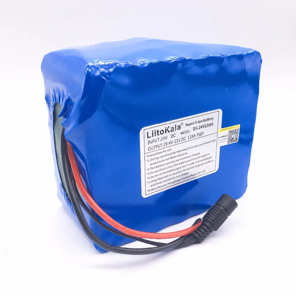HK LiitoKala 24v 12ah 7S6P battery pack 15A BMS 250w 29.4V 12000mAh battery pack for wheelchair motor electric
HK LiitoKala 24v 12ah 7S6P battery pack 15A BMS 250w 29.4V 12000mAh battery pack for wheelchair motor electric
