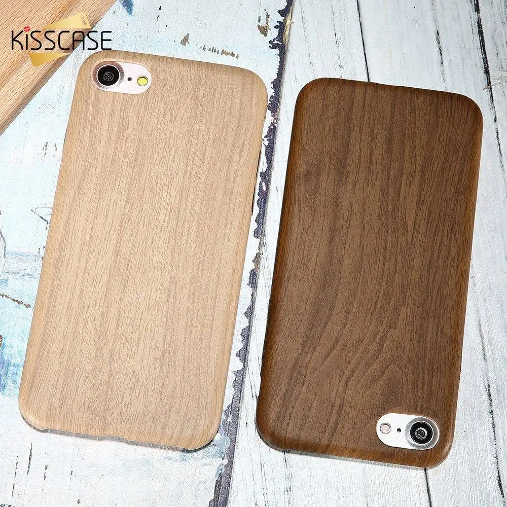 KISSCASE чехол для телефона iPhone 7 6s 8 X XS MAX XR ретро дерево узор кожа 5 5S SE 6S 6 Plus задняя