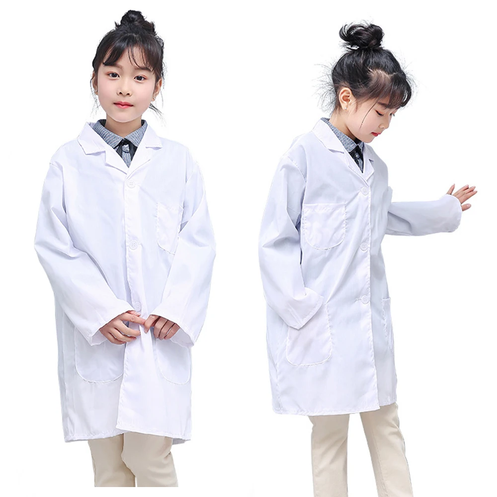 Весна лето белая куртка унисекс для лаборатории Униформа с короткими рукавами и