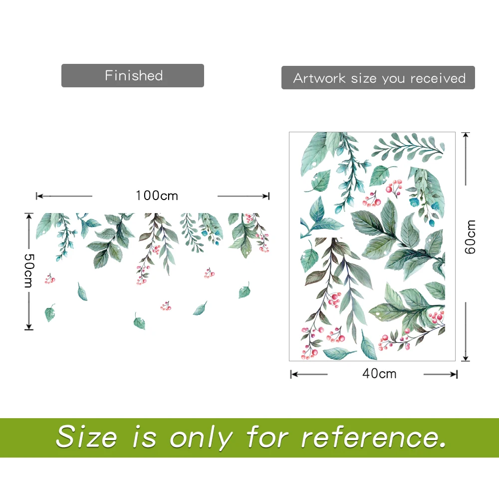 Fresh green leaf pattern living room bedroom wall stickers wall decoration removable easy to paste stickers
Fresh green leaf pattern living room bedroom wall stickers wall decoration removable easy to paste stickers