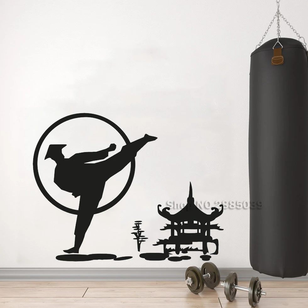 Kung Fu Wushu Karate Martial Vinyl Wall Stickers Sport Art Fighter Pagoda Decals Home Decor Bedroom Murals Removable New LC598
Kung Fu Wushu Karate Martial Vinyl Wall Stickers Sport Art Fighter Pagoda Decals Home Decor Bedroom Murals Removable New LC598