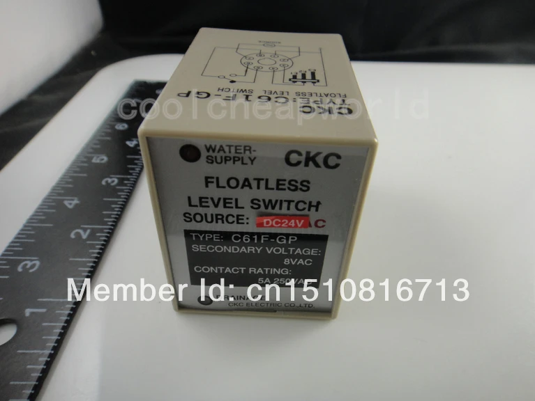 C61F-GP DC 24V 8 Pin Liquid беспоплавковый выключатель регулятора уровня Controller & Base
C61F-GP DC 24V 8 Pin Liquid беспоплавковый выключатель регулятора уровня Controller & Base