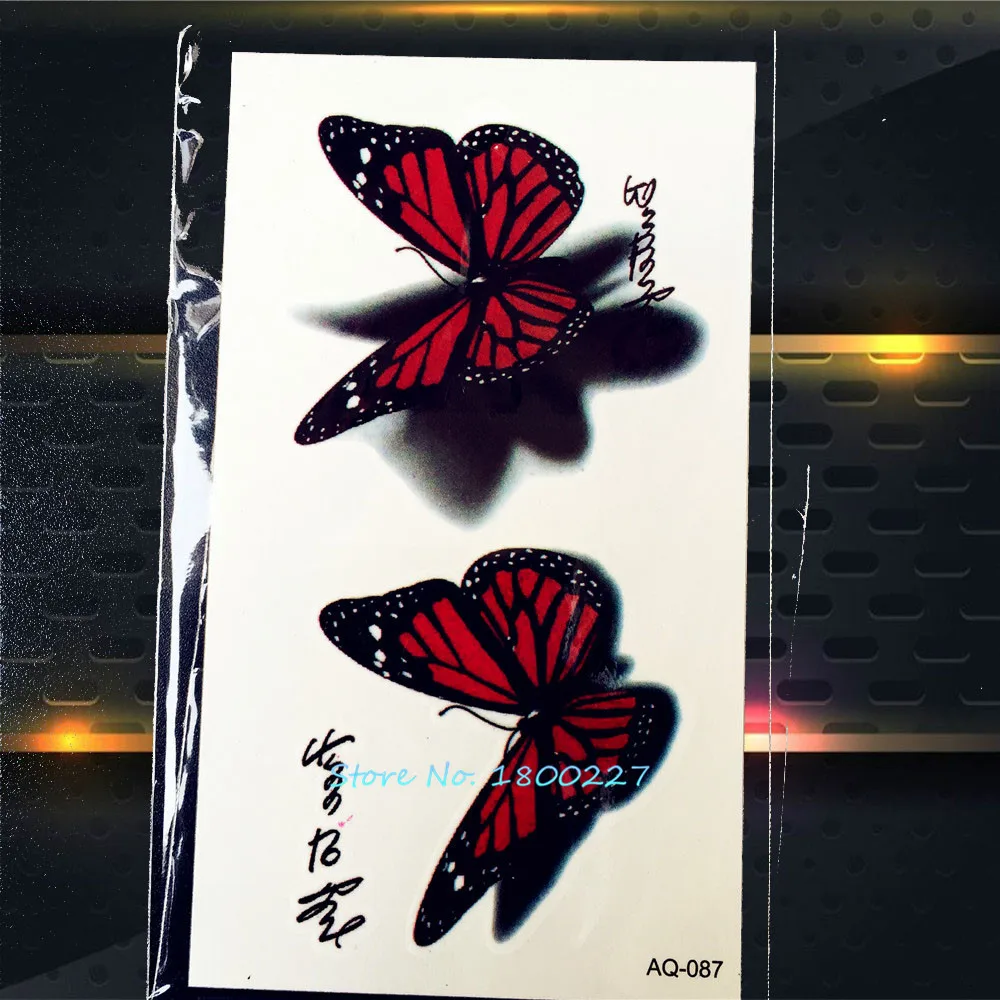 1 шт. водостойкая тату наклейка в виде бабочки|tattoos change|tattoo deathtattoos polo |