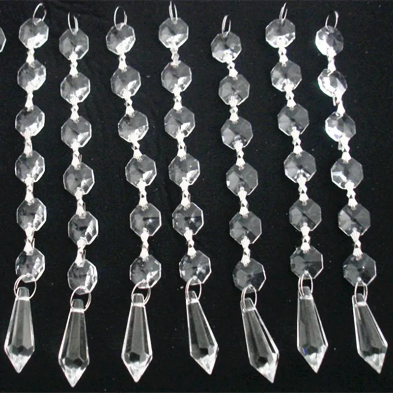 100pcs/lot 38mm Clear Crystal Drop Prism 6pcs Octagon Beads By Chrome Hook for Crystal Lamp Chandelier Parts Dress Home Supplies
100pcs/lot 38mm Clear Crystal Drop Prism 6pcs Octagon Beads By Chrome Hook for Crystal Lamp Chandelier Parts Dress Home Supplies