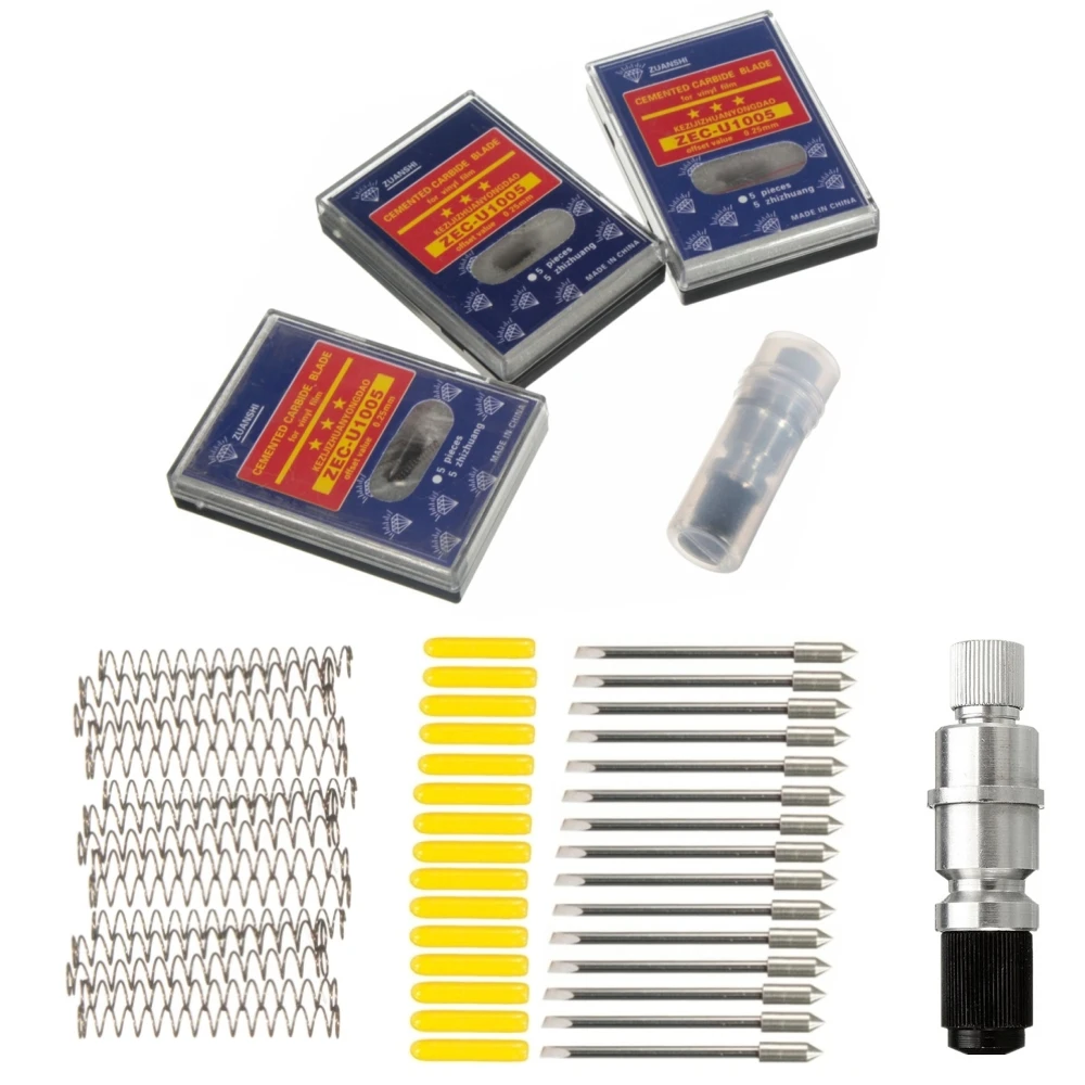 High Hardness CB09 Graphtec Lettering Cutter Blade Holder+15Pcs 30 Degree Blades Free Shipping
High Hardness CB09 Graphtec Lettering Cutter Blade Holder+15Pcs 30 Degree Blades Free Shipping