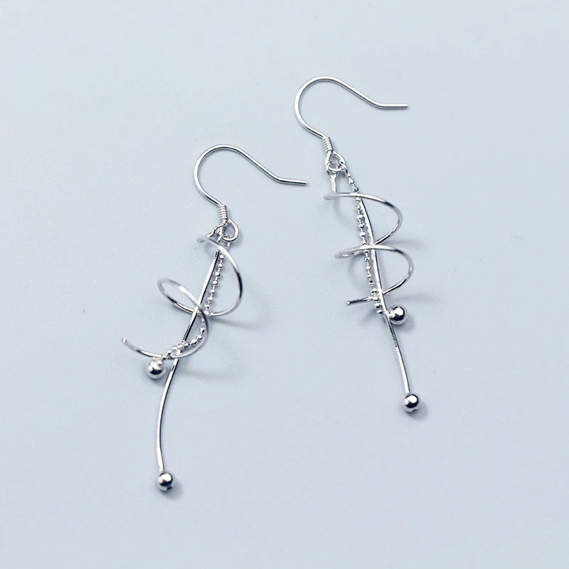 MloveAcc New Arrival 925 Sterling Silver Wave Drop Earrings Spiral Spring Shape Tassel Dangle Earrings for Women
MloveAcc New Arrival 925 Sterling Silver Wave Drop Earrings Spiral Spring Shape Tassel Dangle Earrings for Women