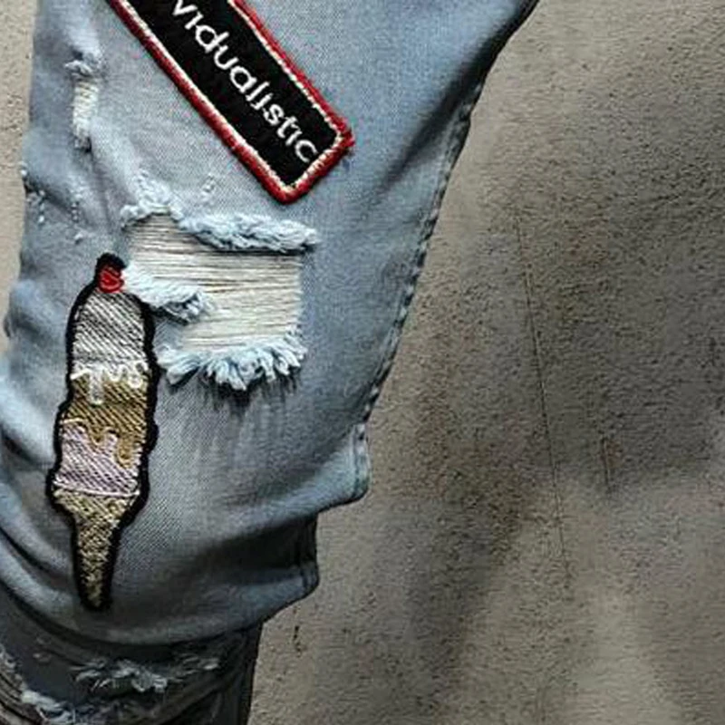 iSurvivor 2021 Men Spring Summer Ripped Hole Skinny Denim Pants Trousers Jeans Male Casual Fashion Slim Fit Pencil Pants Hombre
iSurvivor 2021 Men Spring Summer Ripped Hole Skinny Denim Pants Trousers Jeans Male Casual Fashion Slim Fit Pencil Pants Hombre