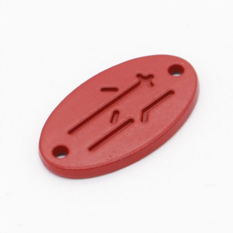 zinc alloy Embossed red Metal label clothing decorative whit feet tags 11mm * 20mm custom 2 holes clothing brand labels
zinc alloy Embossed red Metal label clothing decorative whit feet tags 11mm * 20mm custom 2 holes clothing brand labels