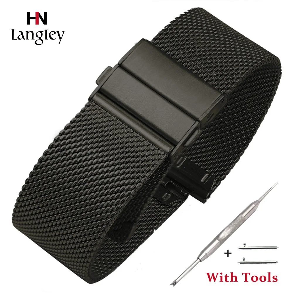 16/18/20/22mm Quick Release Watchband Full Steel Mesh Milanese Strap Double press butterfly clasp Watch Accessories Wholesale
16/18/20/22mm Quick Release Watchband Full Steel Mesh Milanese Strap Double press butterfly clasp Watch Accessories Wholesale
