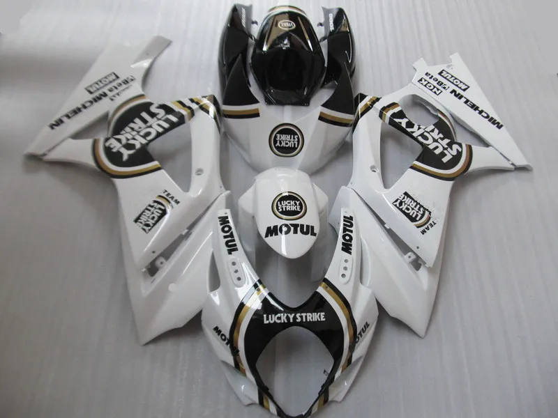 Набор обтекателей мотоцикла для GSXR1000 K7 07 08 GSXR 1000 2007 2008 ABS пластик белый черный