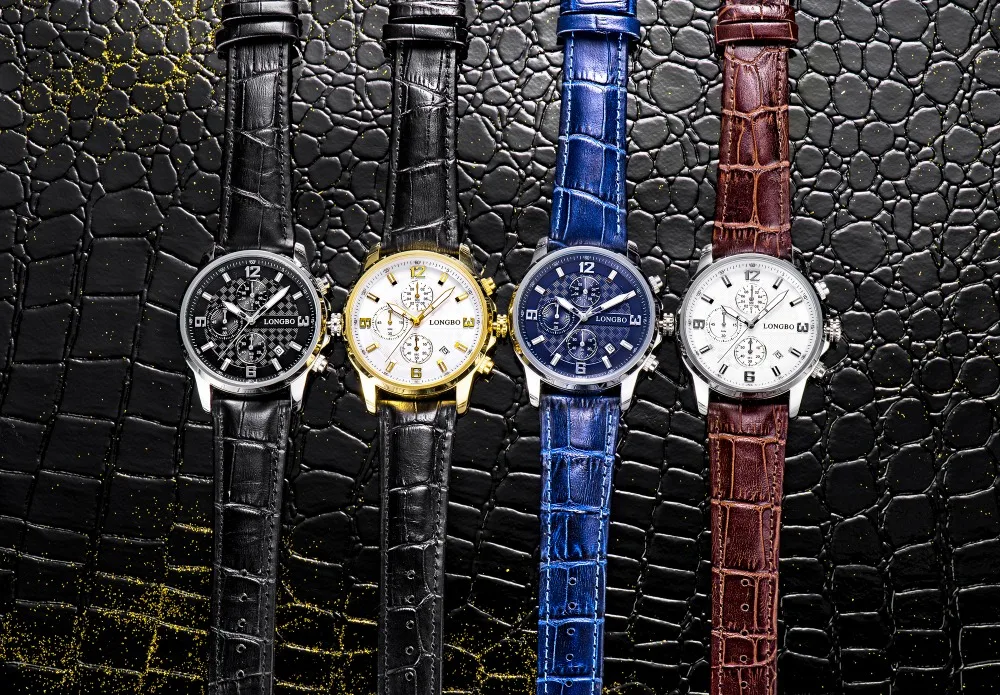 LONGBO Brand Sports Army Chrongraph Analog Watches Men Date Day Waterproof Quartz Wristwatch Montre Homme | Наручные часы