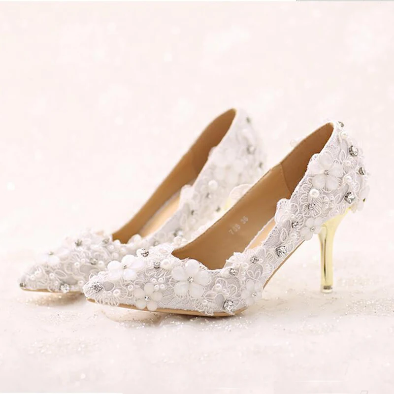 Romantic White Lace Flower Pointed Toe Stiletto Heels Bride Shoes Luxury Formal Dress Shoes Wedding Event Party Shoes Lady Heels
Romantic White Lace Flower Pointed Toe Stiletto Heels Bride Shoes Luxury Formal Dress Shoes Wedding Event Party Shoes Lady Heels