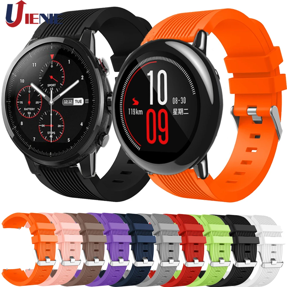 Ремешок силиконовый для Xiaomi Huami Amazfit Pace/Stratos 3 2 2S/GTR, спортивный браслет для наручных часов, 22 мм, 47 мм
Ремешок силиконовый для Xiaomi Huami Amazfit Pace/Stratos 3 2 2S/GTR, спортивный браслет для наручных часов, 22 мм, 47 мм