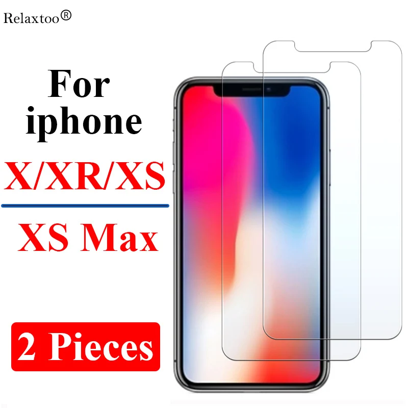 2 шт. Защитное стекло для iPhone XR Aifon X XS Max | Мобильные телефоны и аксессуары