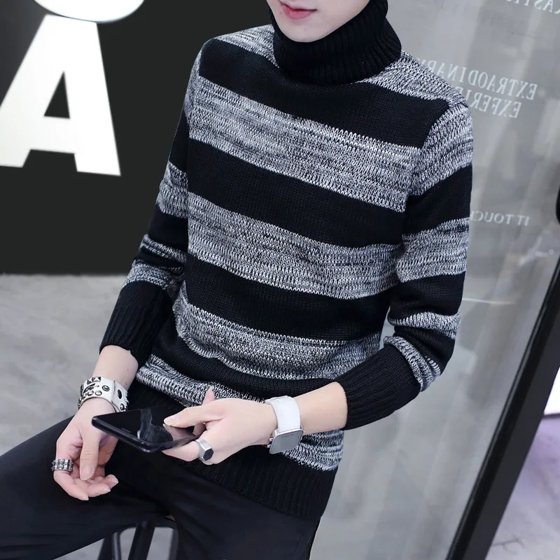High quality winter men's sweater knitted sweater turtleneck sleeve head warm male
High quality winter men's sweater knitted sweater turtleneck sleeve head warm male