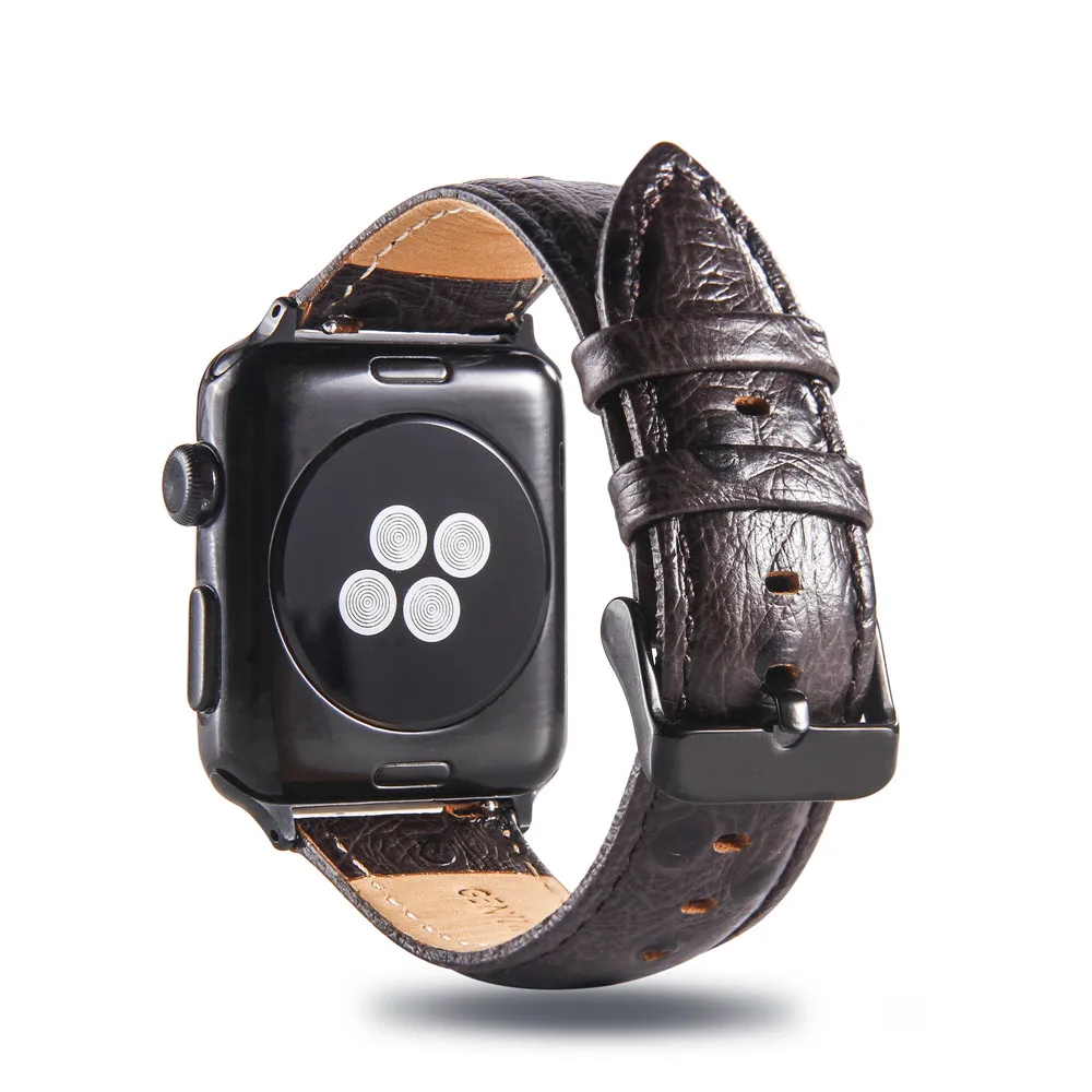 Бизнес-Ostrich Pattern кожаный ремешок для наручных часов Apple Watch, версии SE/6/5/4/3/2 простой браслет ремень для наручных часов iWatch, 42/38 мм/40-44 мм
Бизнес-Ostrich Pattern кожаный ремешок для наручных часов Apple Watch, версии SE/6/5/4/3/2 простой браслет ремень для наручных часов iWatch, 42/38 мм/40-44 мм