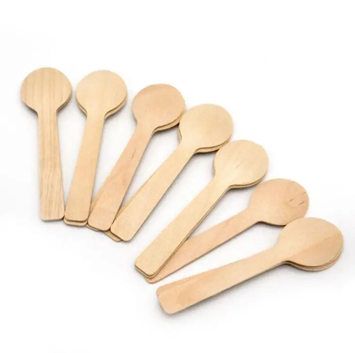 Disposable Wooden Spoon Mini Ice Cream Spoon Wood Western Dessert Scoop Wedding Party Tableware Kitchen Accessories SN2283
Disposable Wooden Spoon Mini Ice Cream Spoon Wood Western Dessert Scoop Wedding Party Tableware Kitchen Accessories SN2283