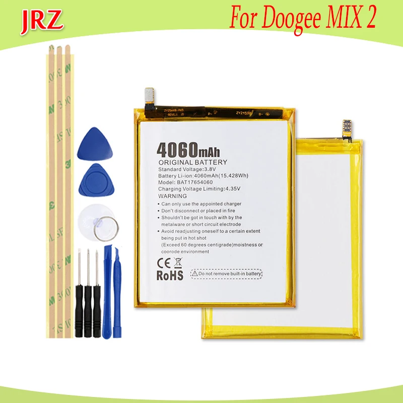 JRZ 3 8 V 4060mAh батарея для Doogee MIX 2 телефона Высокое качество Замена батареи Bateria +