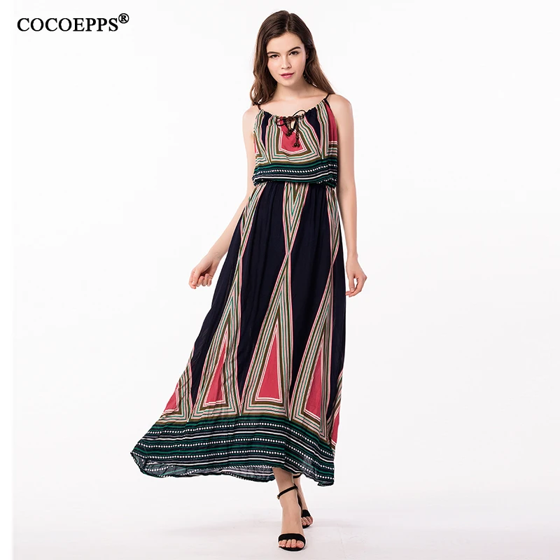 2018 New Summer Dress Women Floral Boho dress with straps sexy beach maxi dress Plus Size Camis Long Dress Large size clothing
2018 New Summer Dress Women Floral Boho dress with straps sexy beach maxi dress Plus Size Camis Long Dress Large size clothing