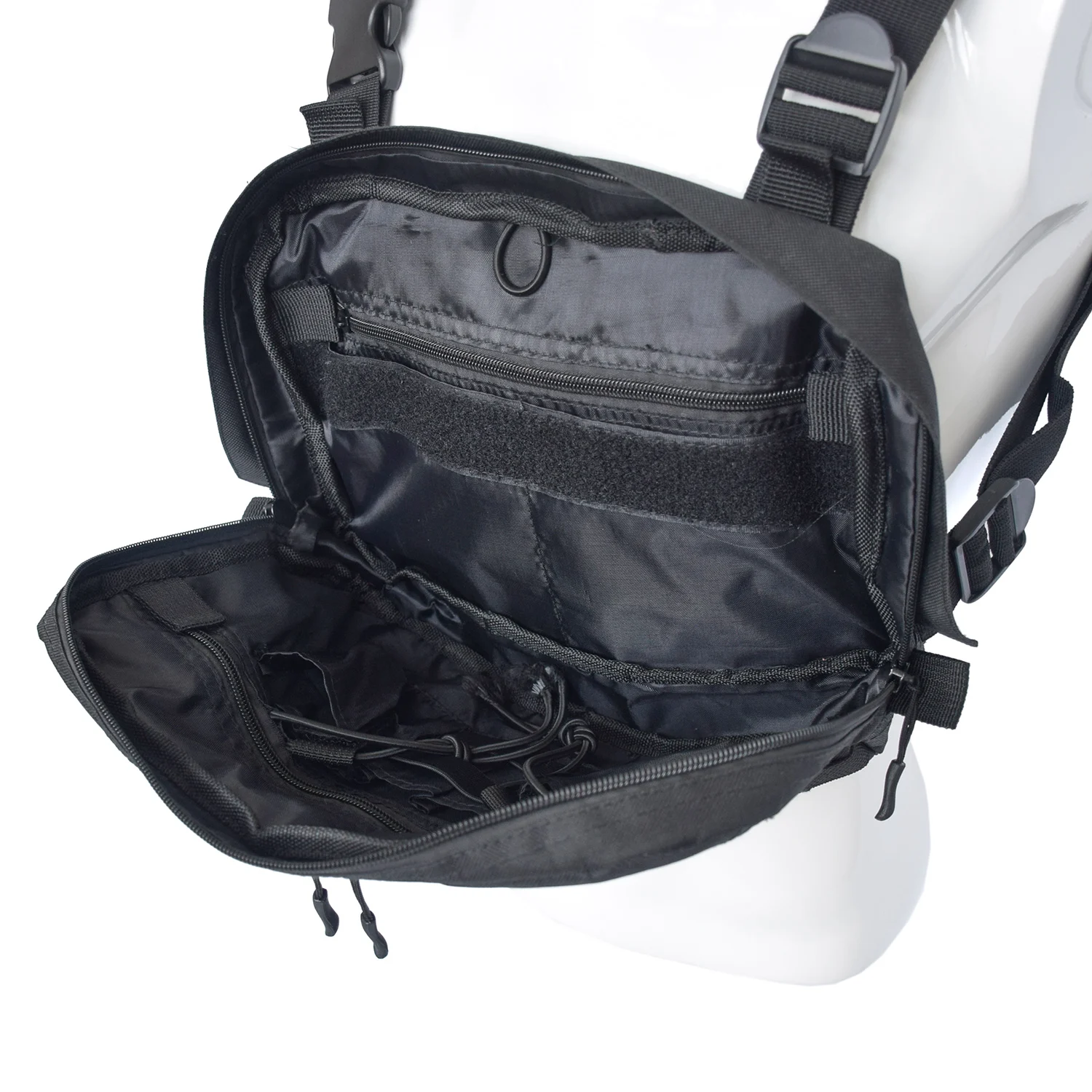 2019 Black Chest Bag Adjustable Oxford Tactical Hip Hop Streetwear Functional Shoulder Bag Waist Packs Kanye West Chest Rig Bags
2019 Black Chest Bag Adjustable Oxford Tactical Hip Hop Streetwear Functional Shoulder Bag Waist Packs Kanye West Chest Rig Bags